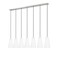 Z-Lite Farrell 7 Light Linear Chandelier, 6in. W x 11in. H, Brushed Nickel 3043P6-7L-BN - alternate 7